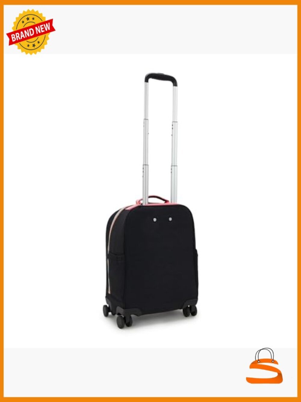 Rolling Backpack with Wheels, Lightweight Nylon, Front-Loading, Multiple - Picture 2 of 5